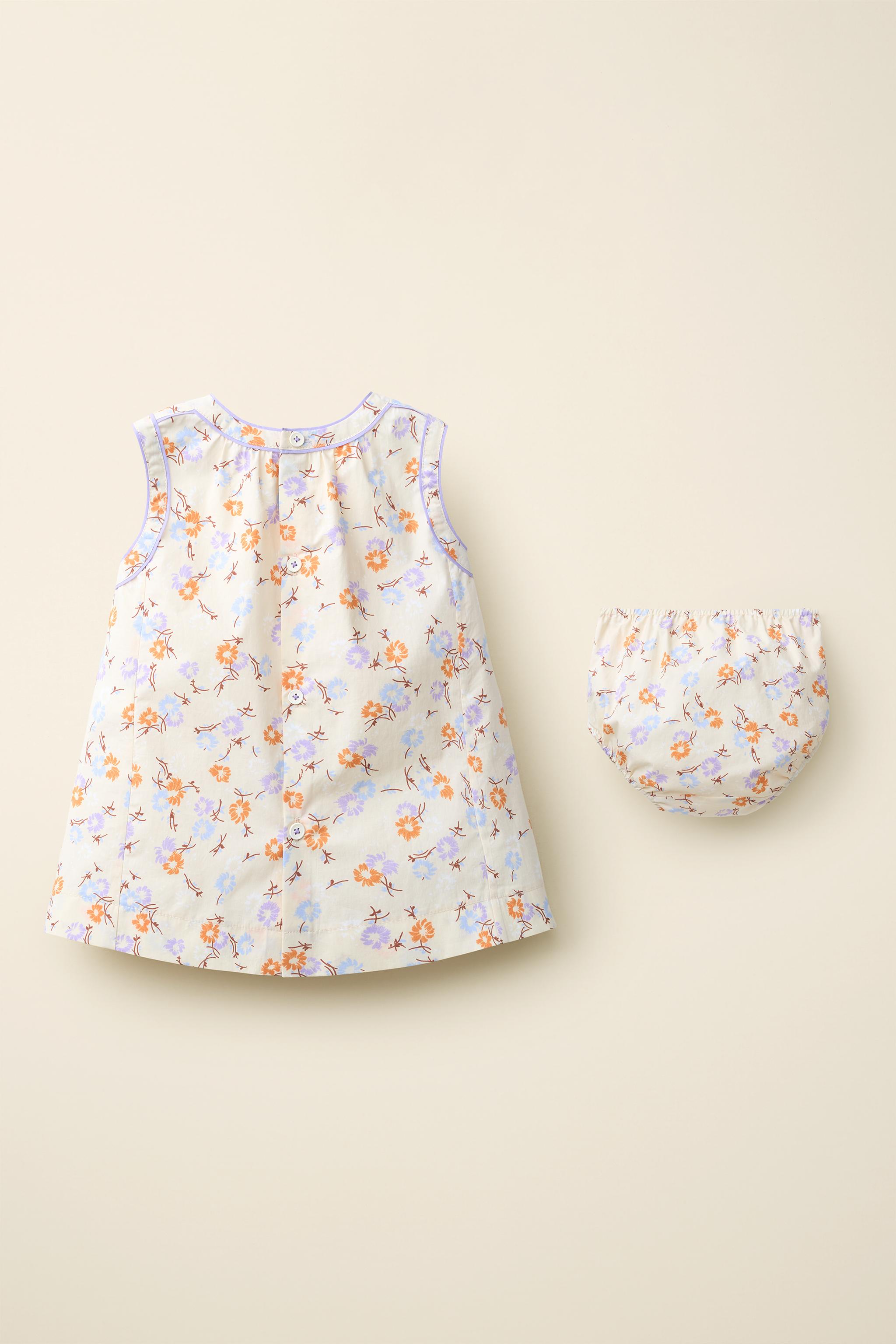 FLORAL DRESS AND BLOOMERS CREATED BY CARAMEL LONDON X ZARA